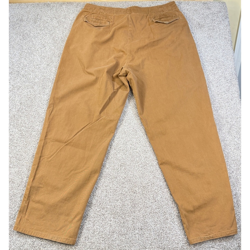 Vintage Polo Ralph Lauren Belted Pants Mens 40/32 Brown Canvas Cargo Cotton USA - Picture 10 of 16